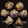 Handmade Resin Sharp Edge Dice Set for RPG Games
