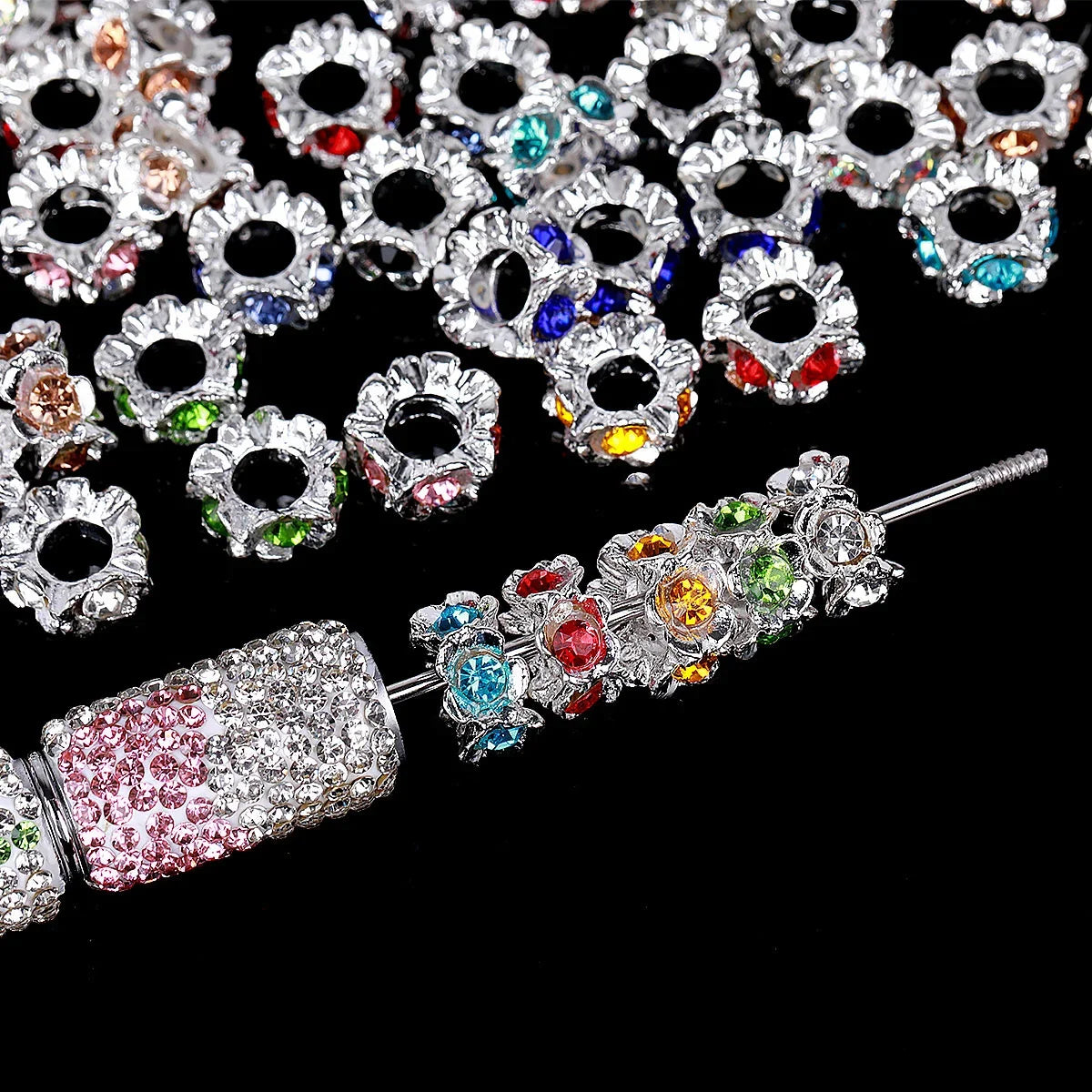 Decorative Flower Spacer Beads for Jewelry Making