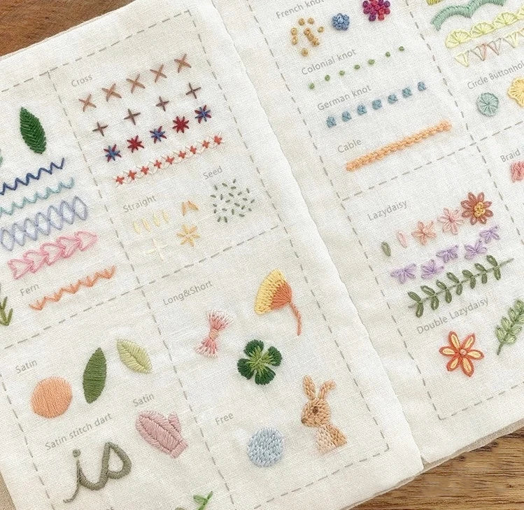 Hand Embroidery Stitches Guide Book for Beginners