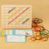 Wooden Geoboard Shape Learning Toy for Kids
