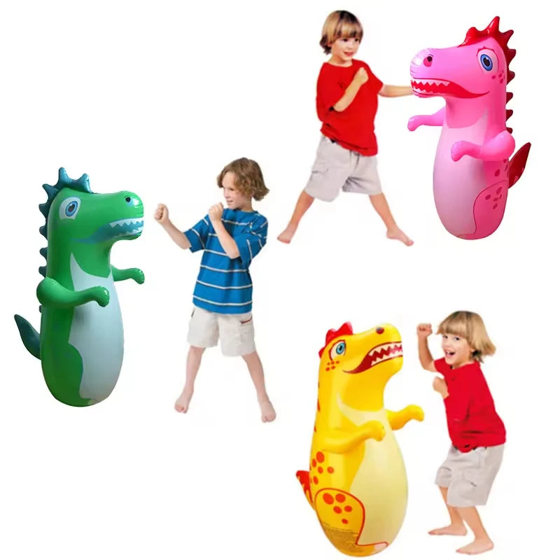 Inflatable Dinosaur Punching Bag Tumbler Toy for Kids