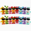 A collection of colorful CatNap plush dolls featuring various facial expressions and colors.