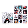 A set of animal cognition cards featuring various animals like a cat, owl, elephant, and bear for early learning.