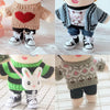 Fashionable Sweater and Vest Set for 20cm Plush Dolls