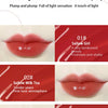 Close-up of six shades of lip glaze featuring colors like Sallow Girl, Sallow Milk Tea, and Sallow Bean paste.