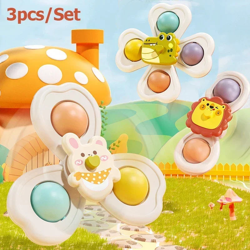 Spinning Suction Cup Bath Toys for Toddlers