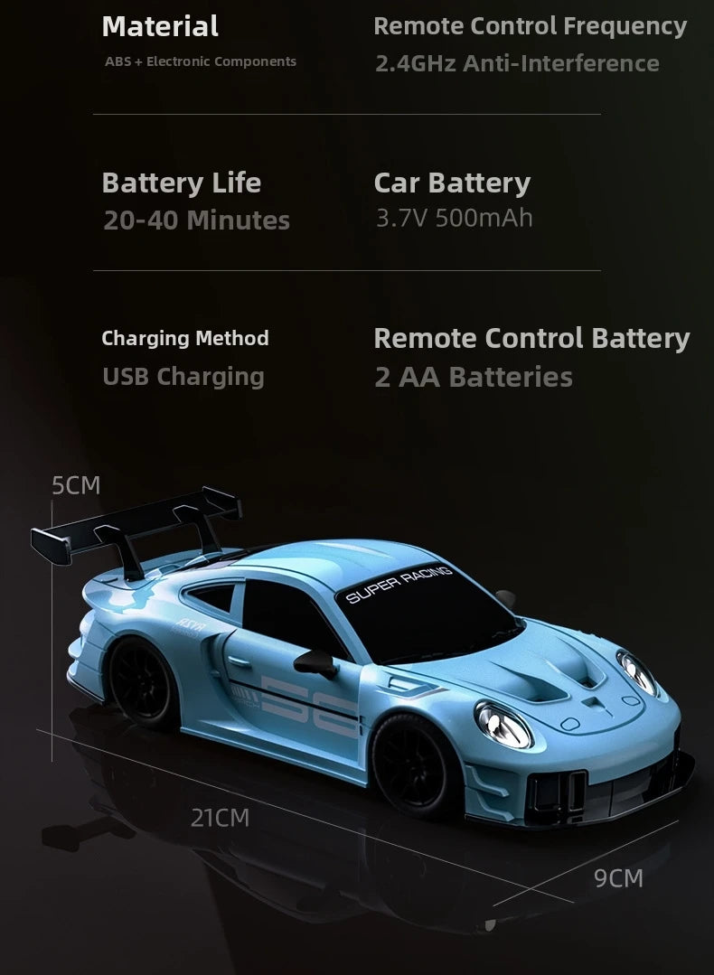 1:24 Scale RC Drift Car – High-Speed Remote Control Sports Car