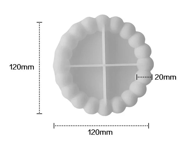 Bubble Resin Coaster Tray Molds for DIY Craft Projects
