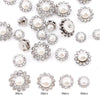 Assortment of crystal glass sunflower claw rhinestones for sewing in various sizes and finishes