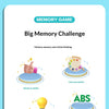 A memory game featuring various items like a hand, a lightbulb, and a round object on a plate for memory challenge.
