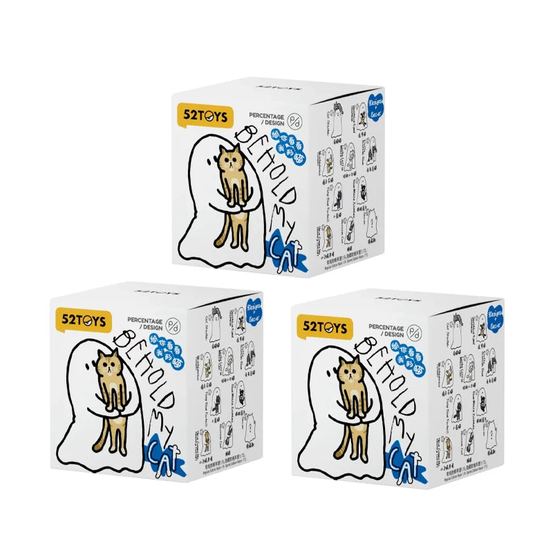 Ghost Behold My Cat Series Glow-in-the-Dark Cat Figurine Blind Box
