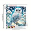 5D Owl Diamond Painting Kit with Tree Branch Design