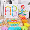Wooden Clip Beads Color Sorting & Fine Motor Skills Toy