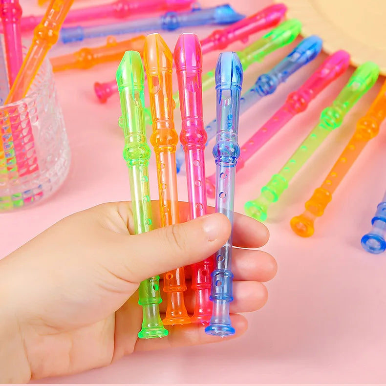 Set of 20 Mini Flute Whistles for Party Favors and Prizes