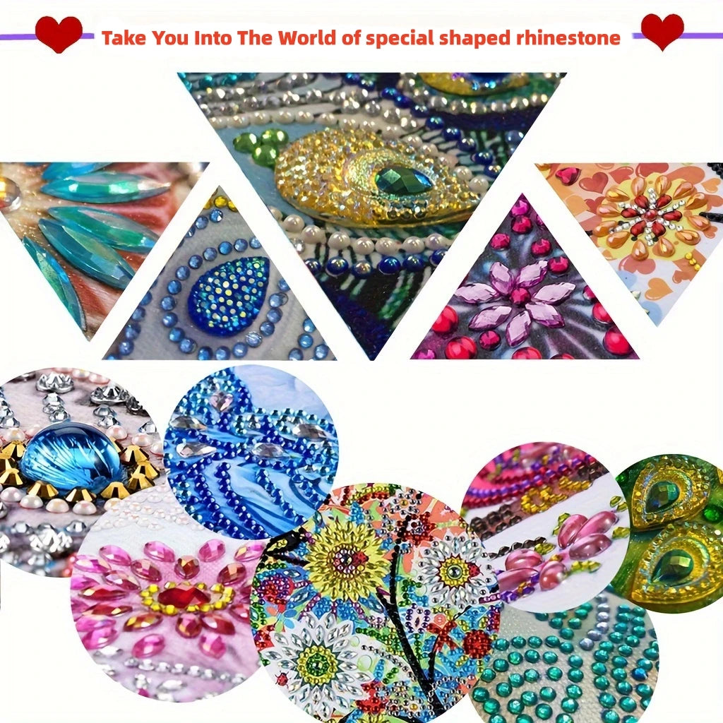 DIY Diamond Art Dragonfly & Butterfly Acrylic Door Hanging Ornament with Chain
