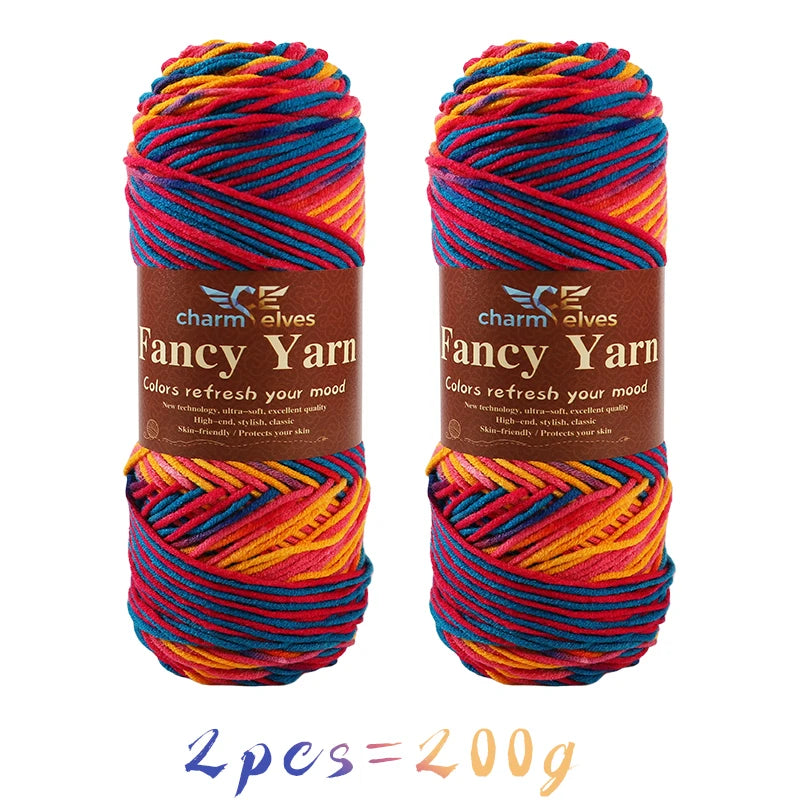 Soft Gradient Acrylic Yarn - 200g per Ball