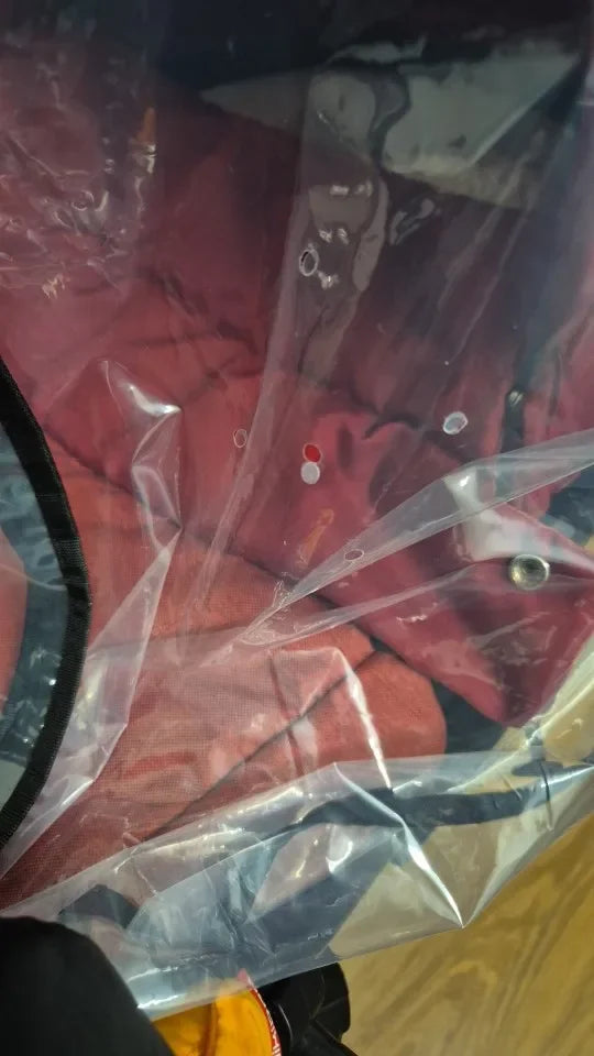 Universal Transparent Stroller Rain Cover with Zipper