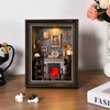 DIY Miniature Book Nook Kit - Retro Wooden Dollhouse Shelf Decor