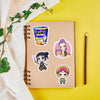 Cute Kawaii Cartoon Girl Sticker Pack (50-Piece)