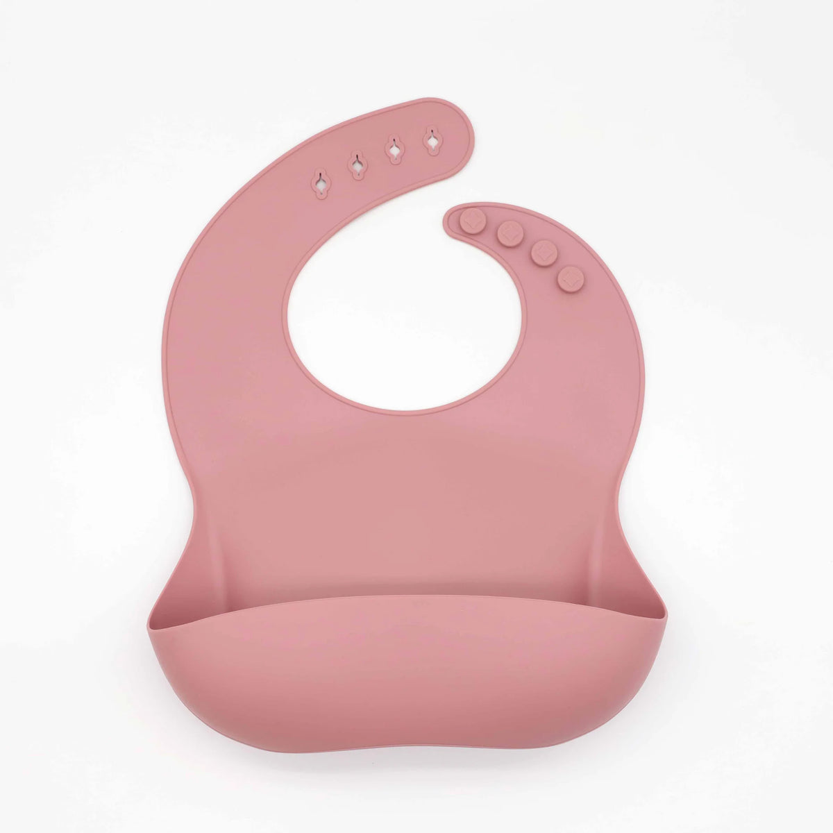 Adjustable Silicone Baby Bib with Food Catcher Pocket