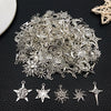 Celestial Charm Assortment – Vintage Silver Stars, Moons & Suns for Jewelry Making