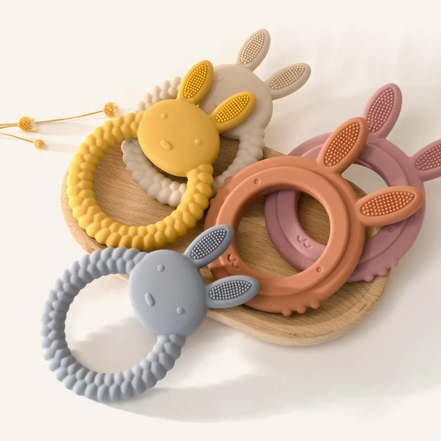 Cartoon Rabbit Silicone Baby Teether