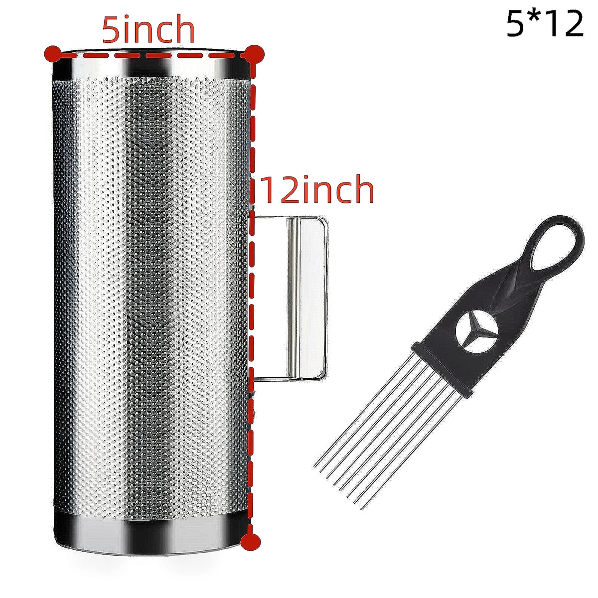 Stainless Steel Guiro with Scraper – Latin Percussion Instrument