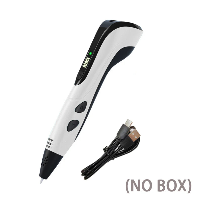 3D Printing Pen with LCD Display and PLA Filament for Kids
