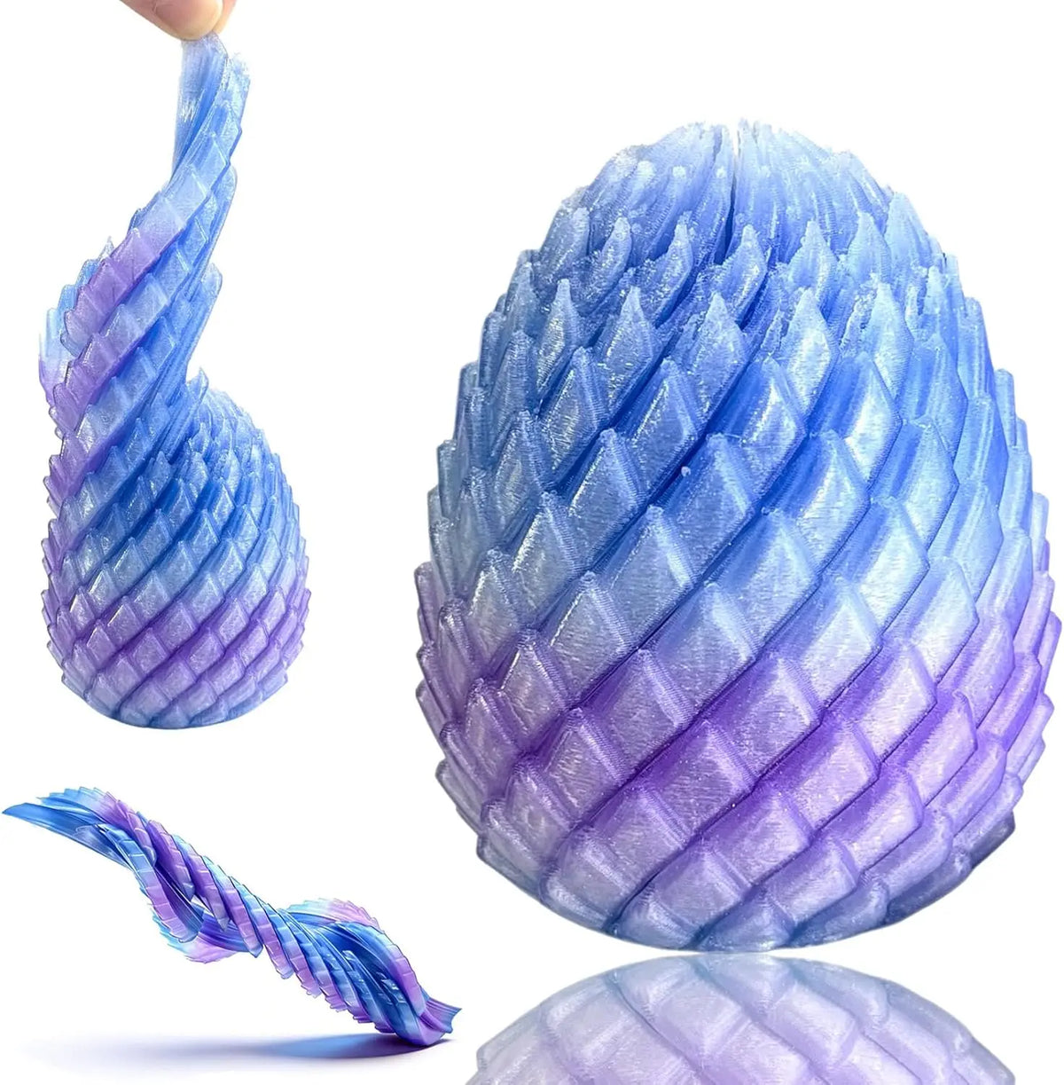 Twisty Fidget Egg – Portable Stress Relief Sensory Toy