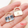 Colorful Enamel Handbag Charms for Jewelry Making