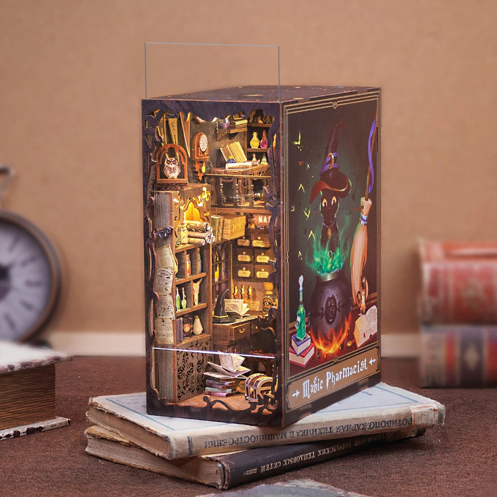 Eternal Bookstore DIY Book Nook Kit with LED Lighting