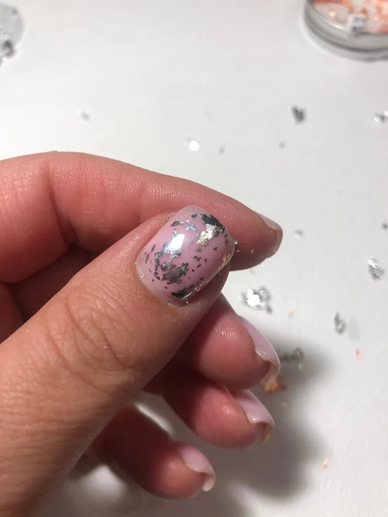 Metallic Foil Flakes for Crafts, Nail Art & DIY Projects