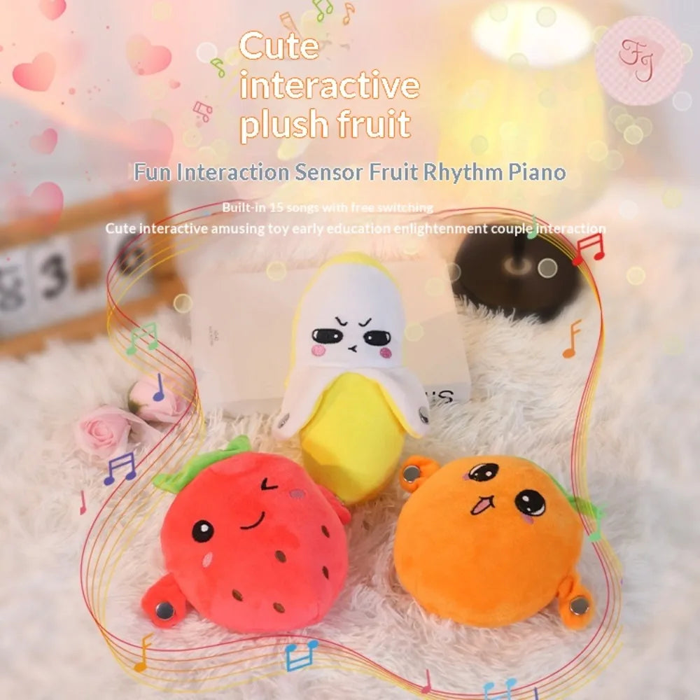 Interactive Musical Teddy Bear Plush Toy with Rhythm Piano