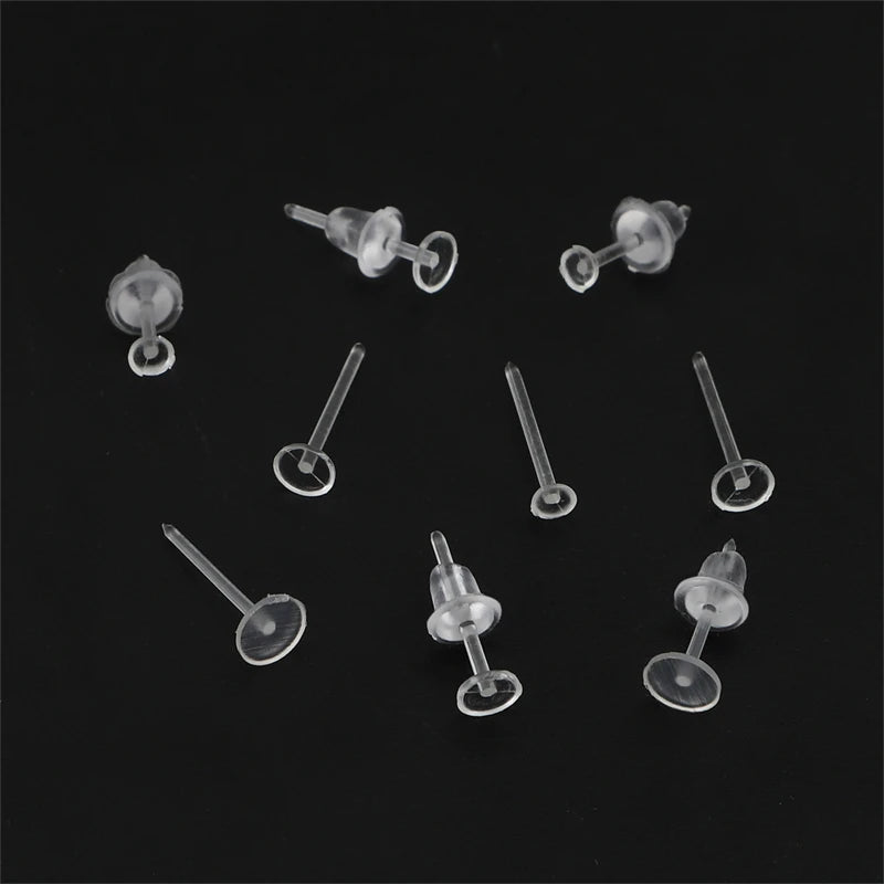 Invisible Plastic Earrings for DIY Jewelry Making
