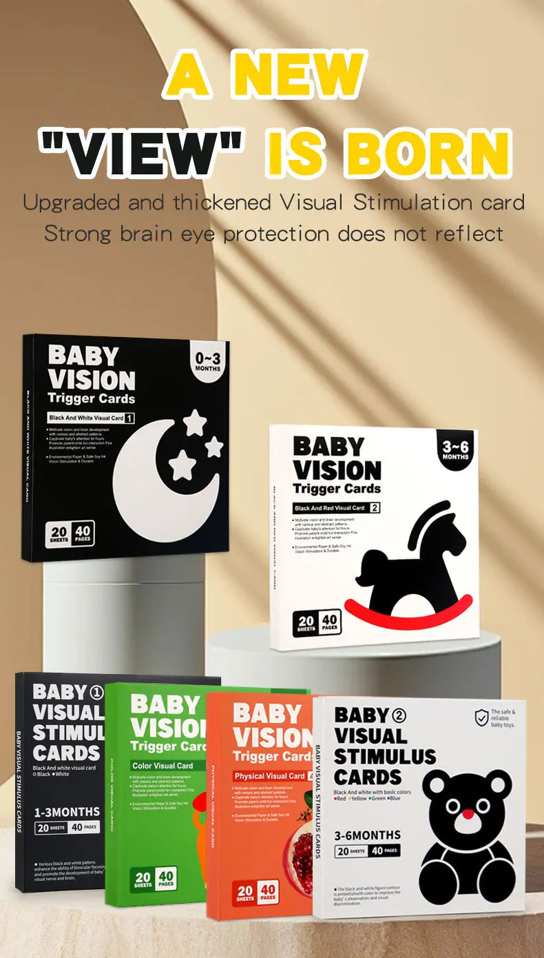 High-Contrast Baby Flash Cards for Visual Development