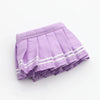 Mini Knit Doll Outfit Set – T-Shirt, Hat & Pleated Skirt for 15-17cm Dolls