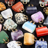 Mini Handbag-Shaped Crystal Agate Pendant for Jewelry Making