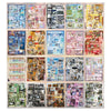 A collection of decorative cut film stickers for DIY scrapbooking and journaling featuring various themes and designs.