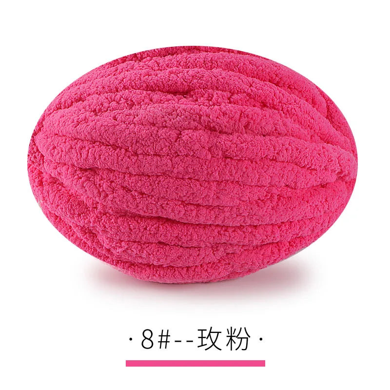 Chunky Chenille Yarn for Knitting and Crochet