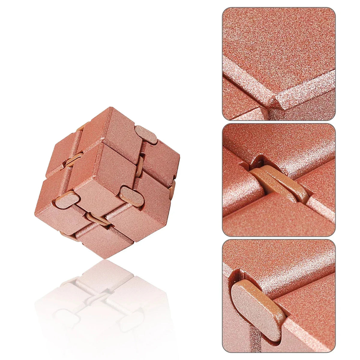 Infinity Cube Fidget Toy – Durable Metal & Plastic Stress Reliever