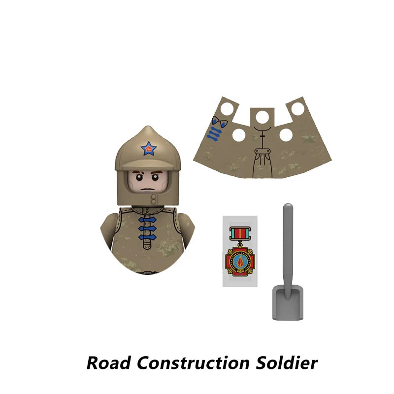 Mini Military Soldier Building Block Figures - Camouflage Airman Sets