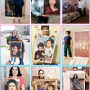 A collection of custom photo diamond painting kits featuring various portraits and scenes.