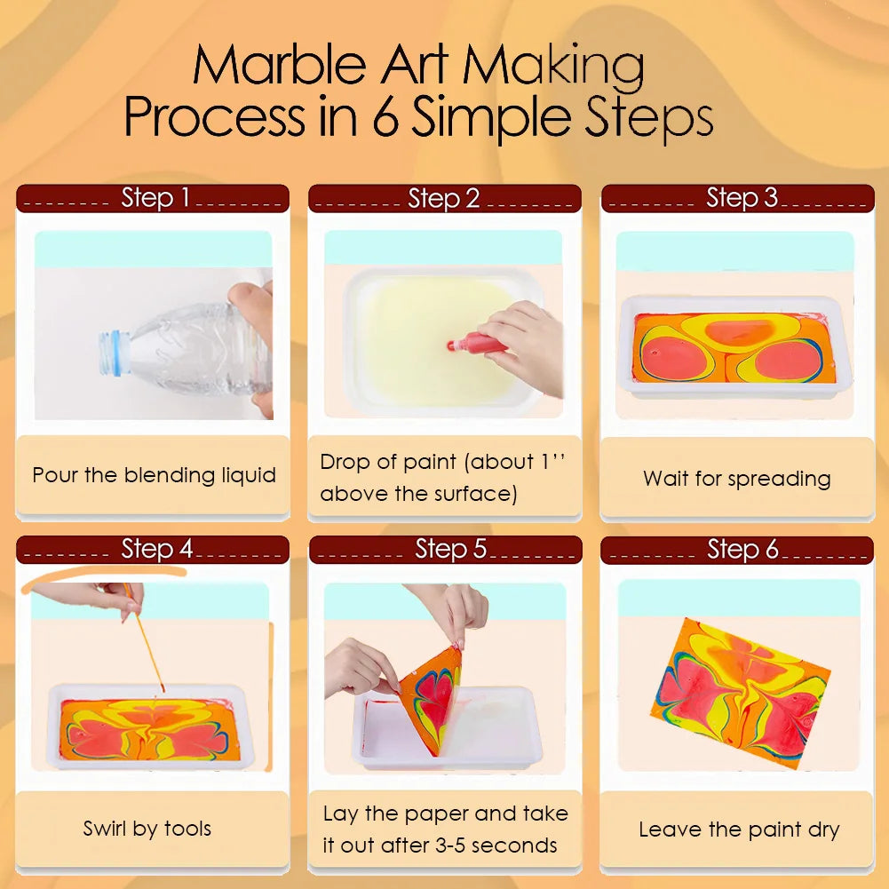Kids Water Marbling Painting Kit