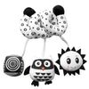 Un ensemble de miroirs-rattles développementaux avec un motif hibou et soleil.
