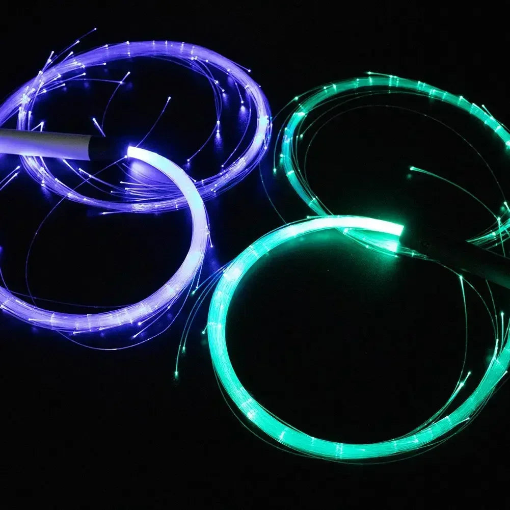LED Fiber Optic Dance Whip with 7 Colors & 5 Modes