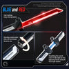 2-in-1 Lightsaber Toy with Twin Red & Blue Blades