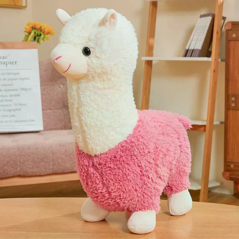 Soft Alpaca Plush Toy – 25cm Cute Three-Tone Stuffed Animal