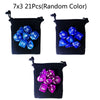 Multicolor Polyhedral Dice Set for RPG and Board Games