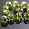 Faceted Crystal Glass Rondelle Beads for Jewelry Making