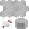 Hexagonal Self-Adhesive Acoustic Panels for Soundproofing and Echo Reduction (Pack of 5)